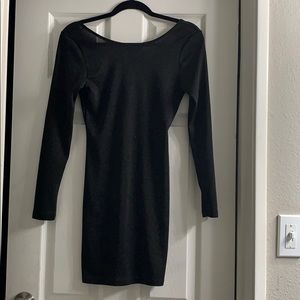 Sparkly Bodycon Black Dress